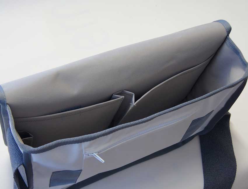 Tordalk Segeltuchtaschen “Koordinatentasche” weiß