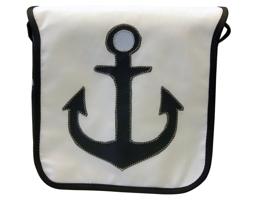 Tordalk Segeltuchtaschen “little Anker" weiß
