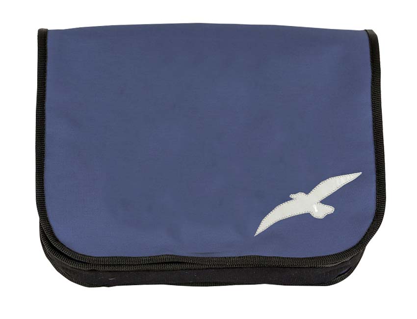 Tordalk Segeltuchtaschen “Zwei Möwen” blau