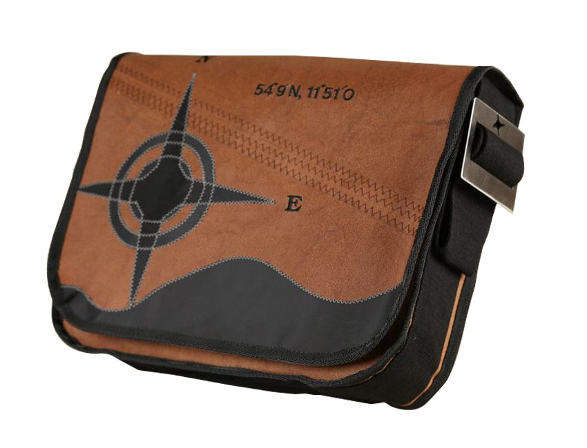 Tordalk Segeltuchtaschen “Koordinatentasche” braun