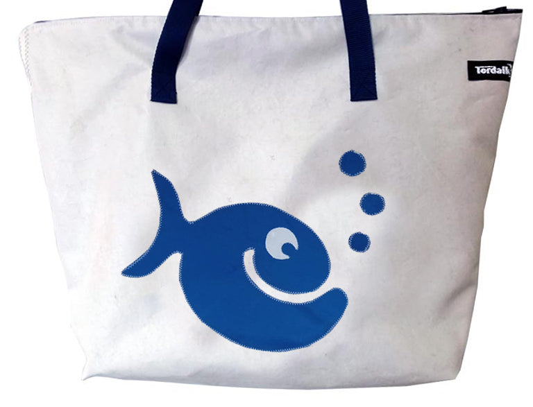 Tordalk Segeltuchtaschen “Cargo Blupp" weiß