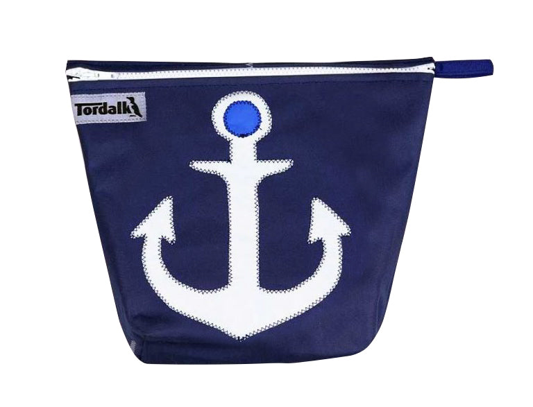 Tordalk Kulturtaschen "Anker" blau