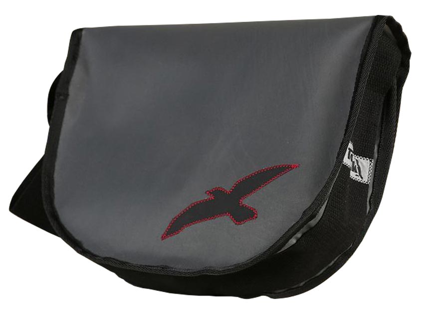 Tordalk Segeltuchtaschen “Koordinatentasche M” grau/schwarz