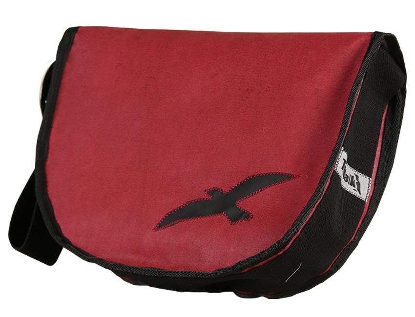 Tordalk Segeltuchtaschen “Koordinatentasche M” rot