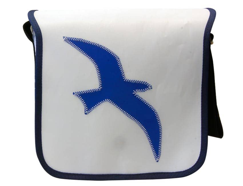 Tordalk Segeltuchtaschen “little Möwe" weiß