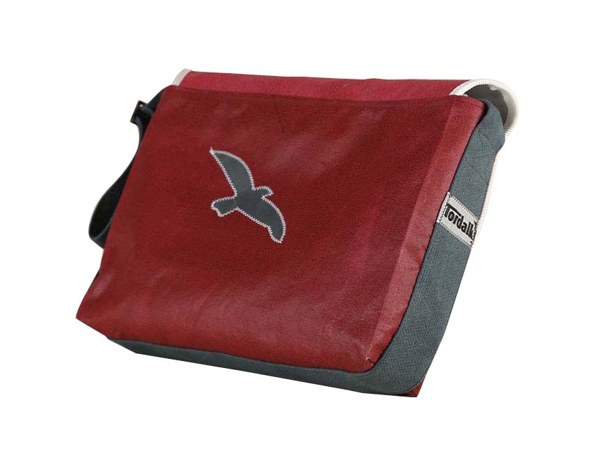 Tordalk Segeltuchtaschen “Anker" rot