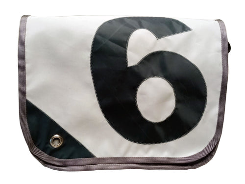 Tordalk Segeltuchtaschen “Nr. 6” weiß