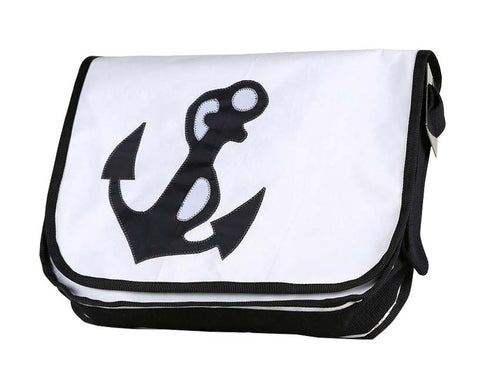 Tordalk Segeltuchtaschen “Anker” weiß