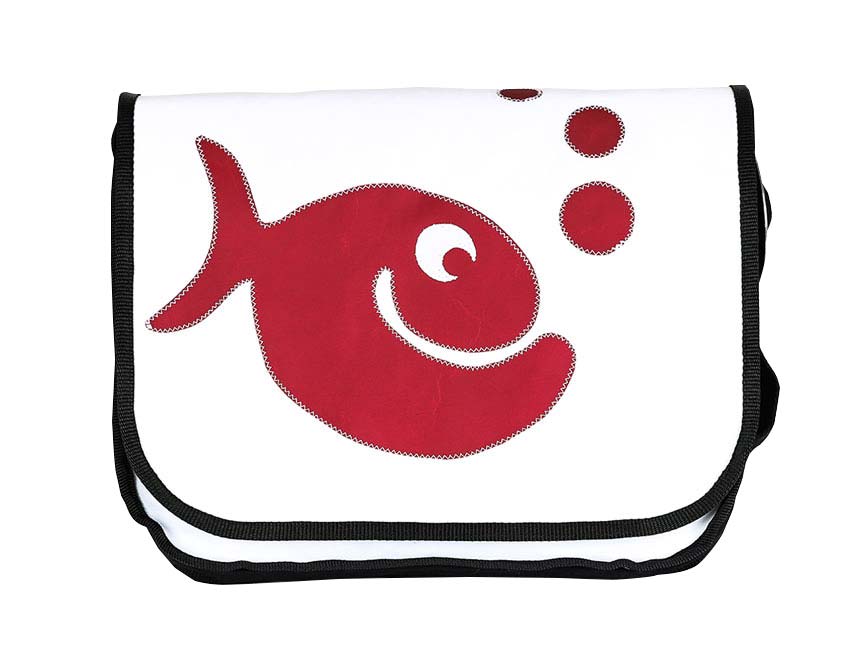 Tordalk Segeltuchtaschen “Blupp” weiß