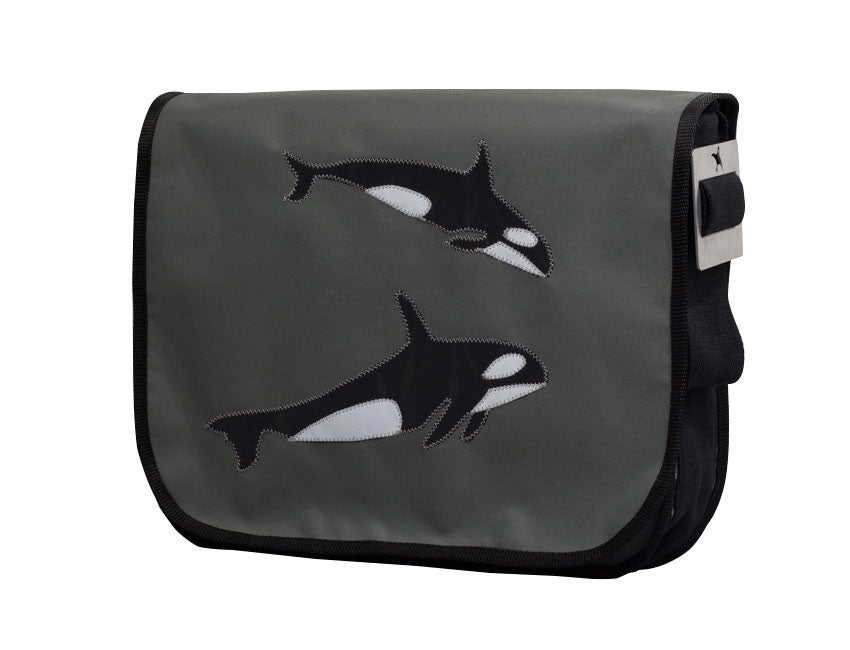 Tordalk Segeltuchtaschen “Orcas” grau