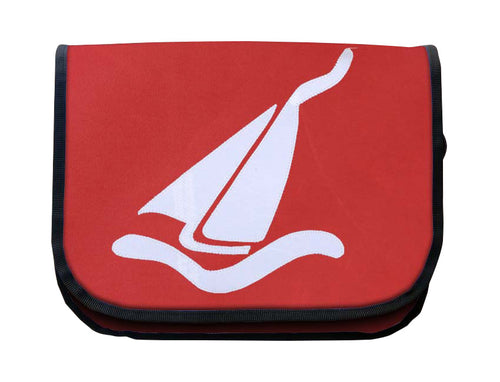 Tordalk Segeltuchtaschen “Segeljacht” rot