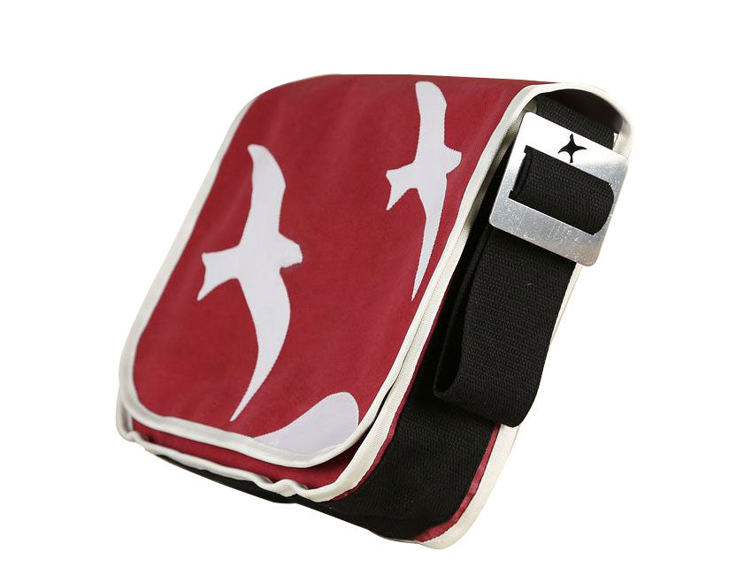 Tordalk Segeltuchtaschen “zwei Möwen” rot