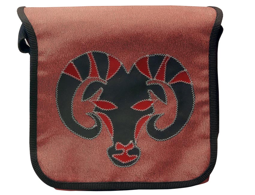 Tordalk Segeltuchtaschen “little Steinbock" braun