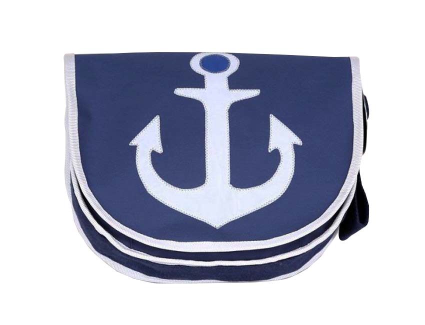 Tordalk Segeltuchtaschen “Anker" blau