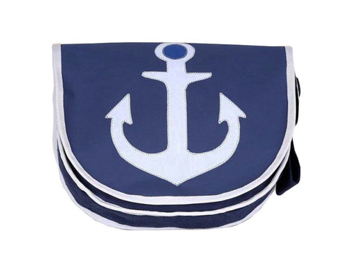 Tordalk Segeltuchtaschen “Anker" blau