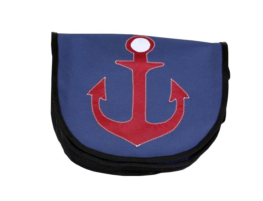 Tordalk Segeltuchtaschen “Anker" rot