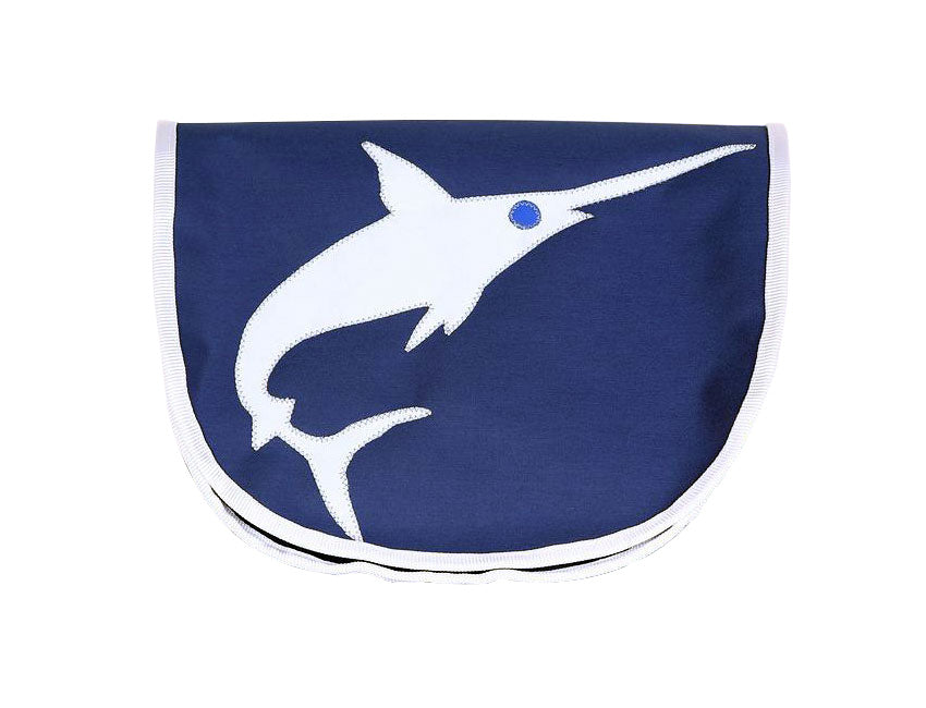 Tordalk Segeltuchtaschen “Schwertfisch" blau