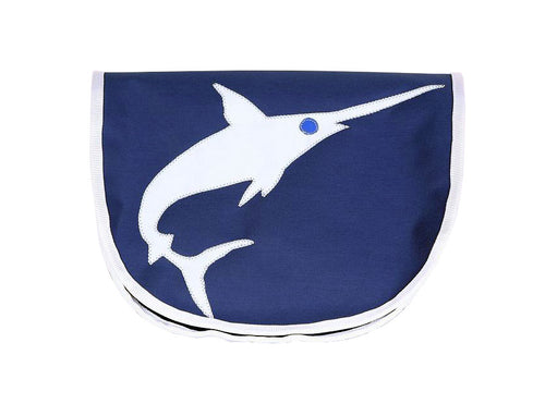 Tordalk Segeltuchtaschen “Schwertfisch" blau