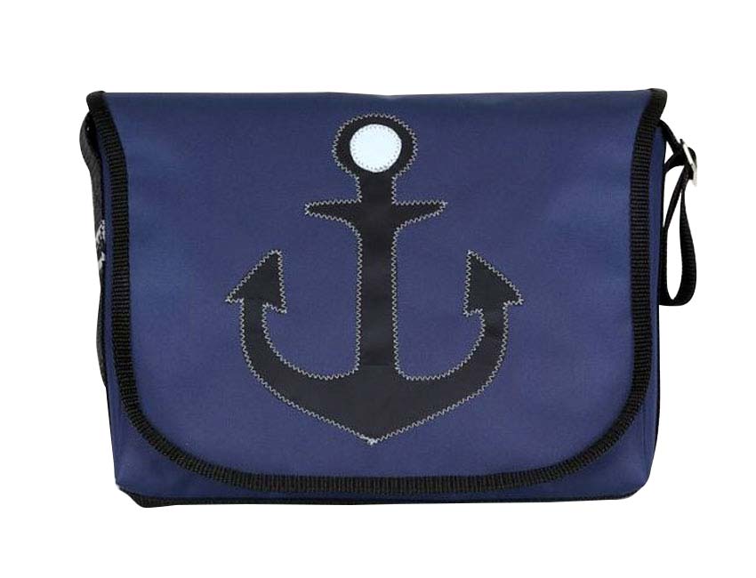 Tordalk Segeltuchtaschen “Anker" blau