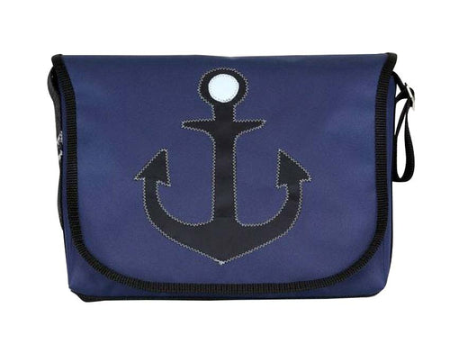 Tordalk Segeltuchtaschen “Anker" blau
