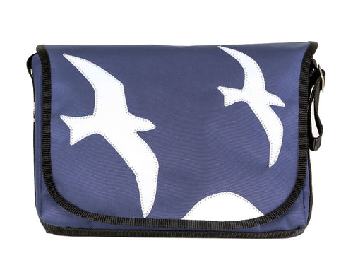 Tordalk Segeltuchtaschen “zwei Möwen" blau