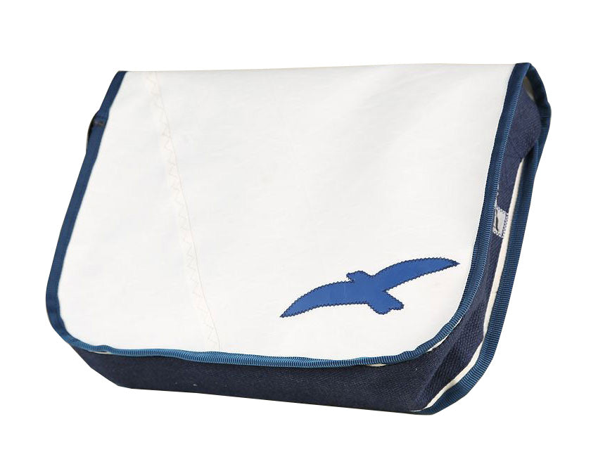 Tordalk Segeltuchtaschen “Maritim Anker” weiß