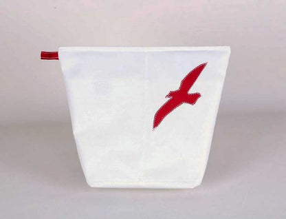 Tordalk Kulturtaschen "Möwe" weiss