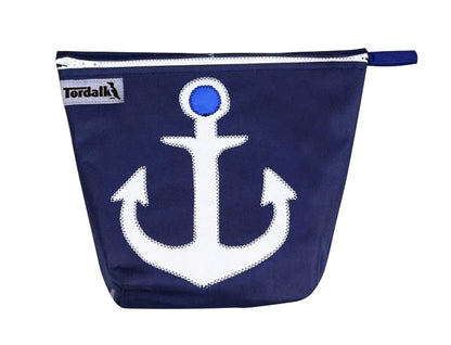 Tordalk Kulturtaschen "Anker" blau