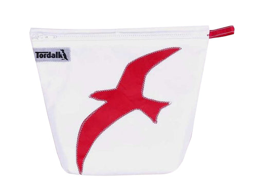 Tordalk Kulturtaschen "Möwe" weiss